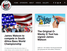 Tablet Screenshot of jameswatsonfishing.com